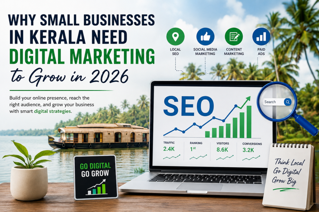 Why Small Businesses in Kerala Need Digital Marketing to Grow in 2026